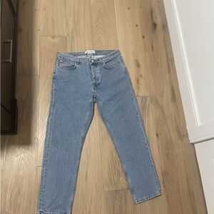 Men's Light Blue Straight Jeans